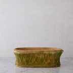 Oval Terracotta Planter with Latticework Detail