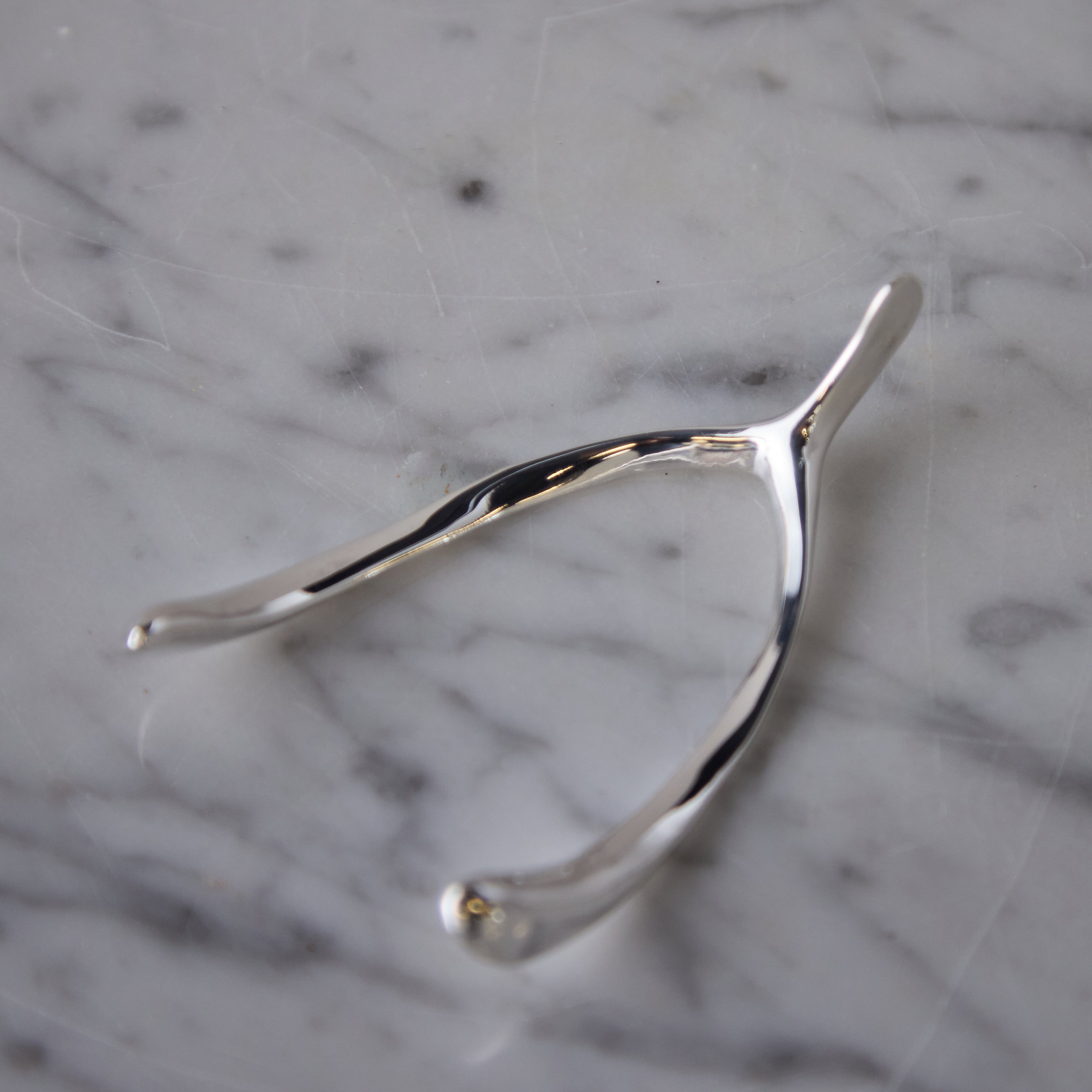 Sterling Silver Wishbone Objet