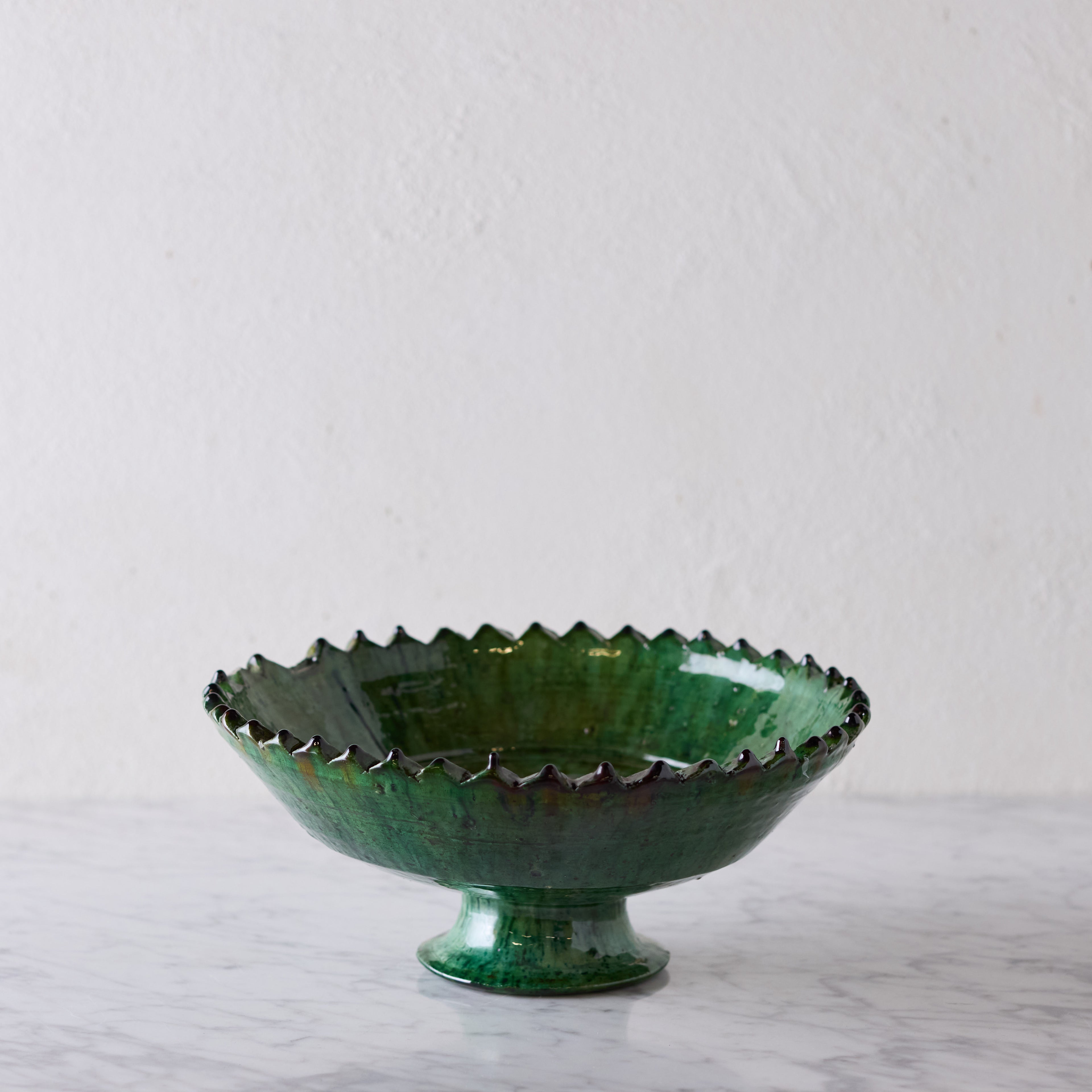 Large Tamegroute Fruit Bowl, Green