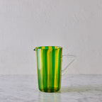 Murano Glass Pitcher, Green & Yellow