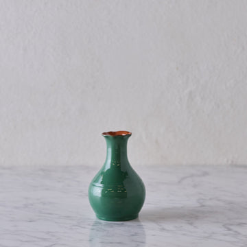 Glazed Terra Cotta Vase, Green