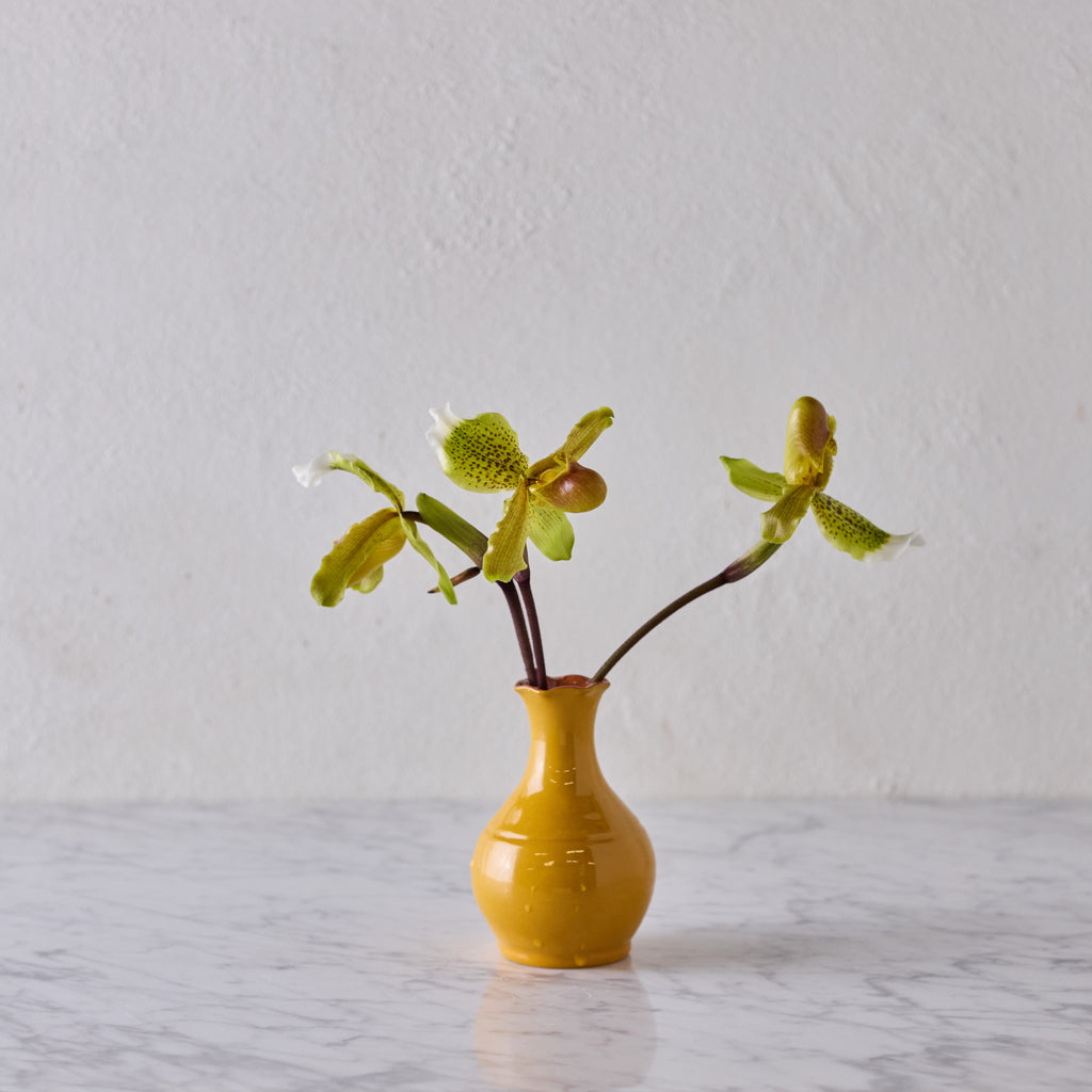 Glazed Terracotta Vase, Ochre