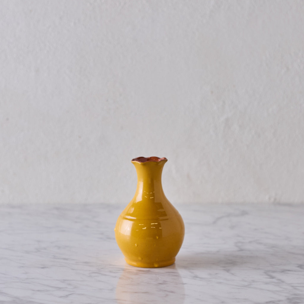 Glazed Terracotta Vase, Ochre