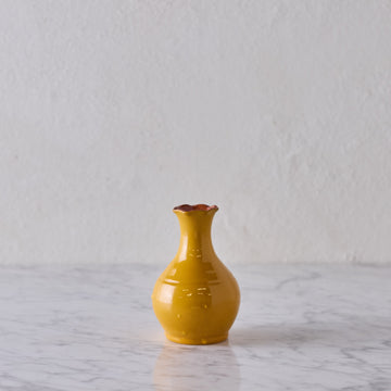 Glazed Terra Cotta Vase, Ochre