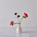 Glazed Terracotta Vase, White