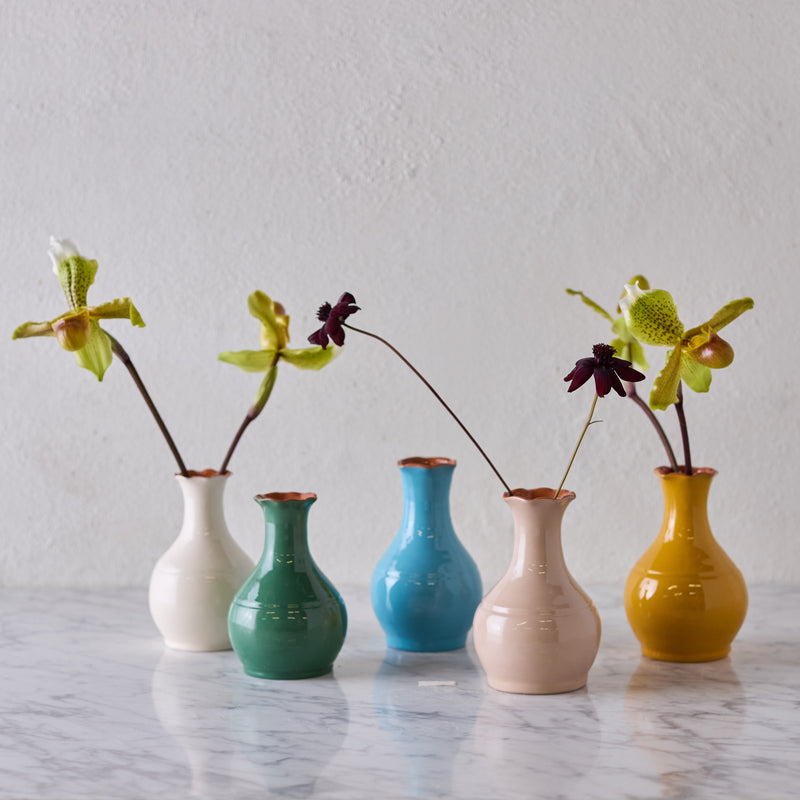 Glazed Terra Cotta Vase, Ochre