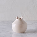 Glazed Terracotta Pomegranate, Small White