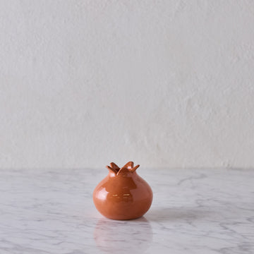 Glazed Terra Cotta Pomegranate, Small Terracotta