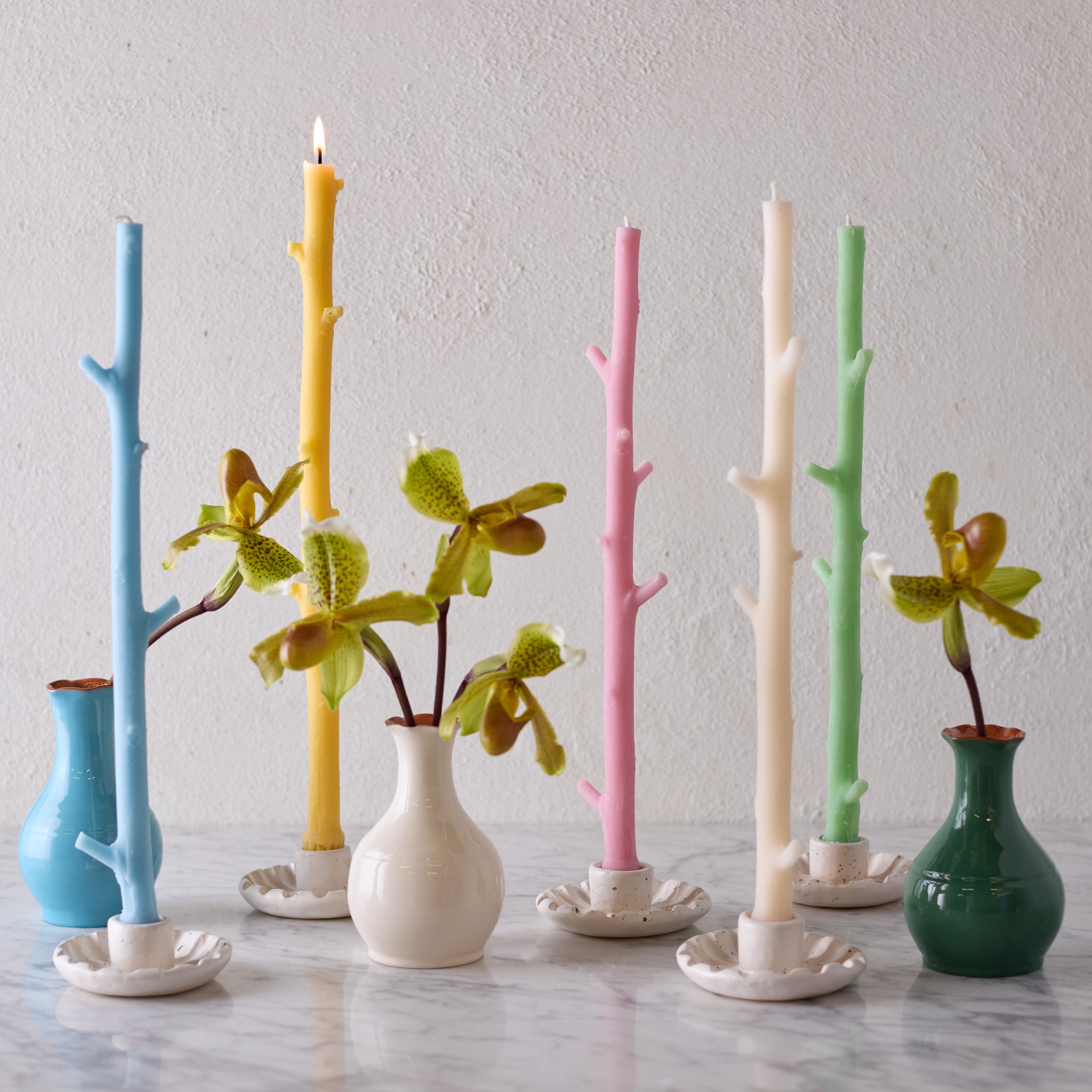 Maple Stick Candles, Robin's Egg Blue