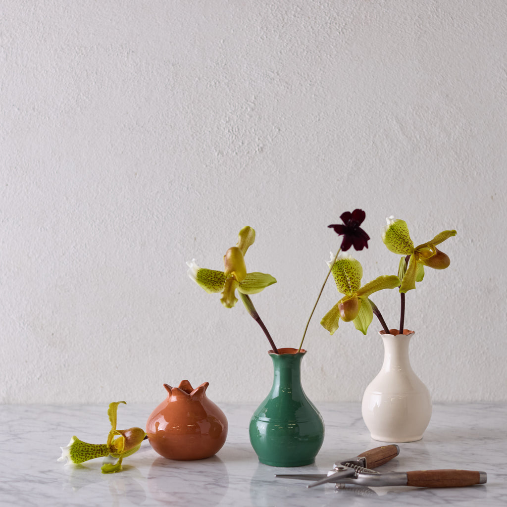 Glazed Terracotta Pomegranate, Large Terracotta
