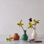 Glazed Terracotta Pomegranate, Large Terracotta