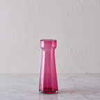 Handblown Bulb Vase, Tall Rose