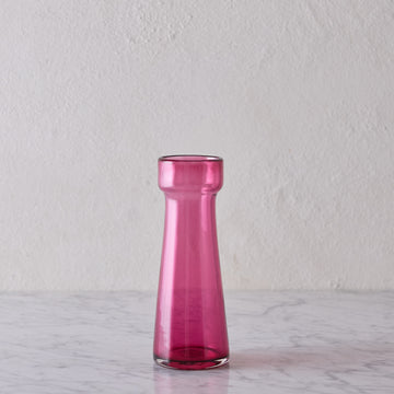 Hand Blown Bulb Vase in Rose