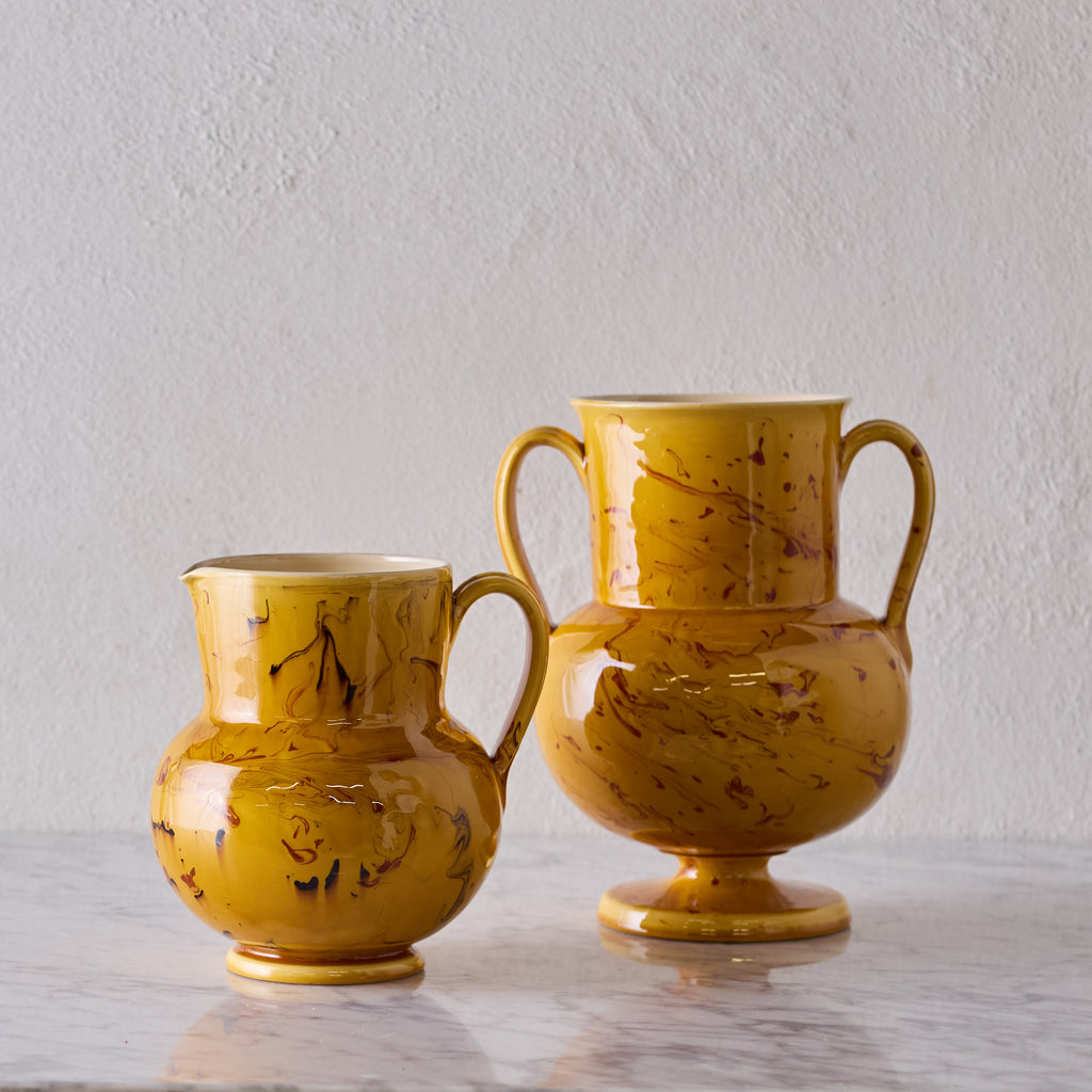 Apulian Amphora Vase in Ochre