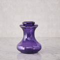 Hand Blown Bulb Vase in Amethyst, Round
