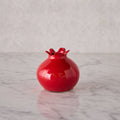 Glazed Terracotta Pomegranate, Small Red
