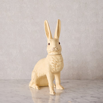 Ino Schaller Papier-Mâché Bunny, Extra Large Cream