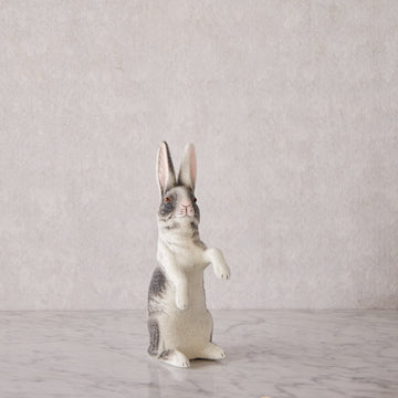 Ino Schaller Papier-Mâché Standing Beaded Bunny