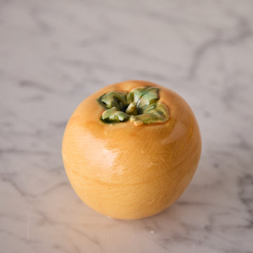 Hand Enameled Ceramic Persimmon