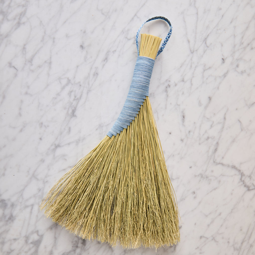 Turkey Wing Hand Broom, Blue