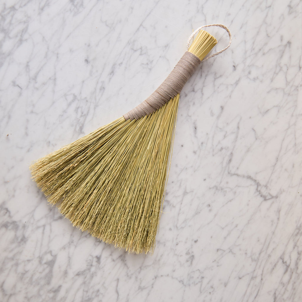 Turkey Wing Hand Broom, Tan