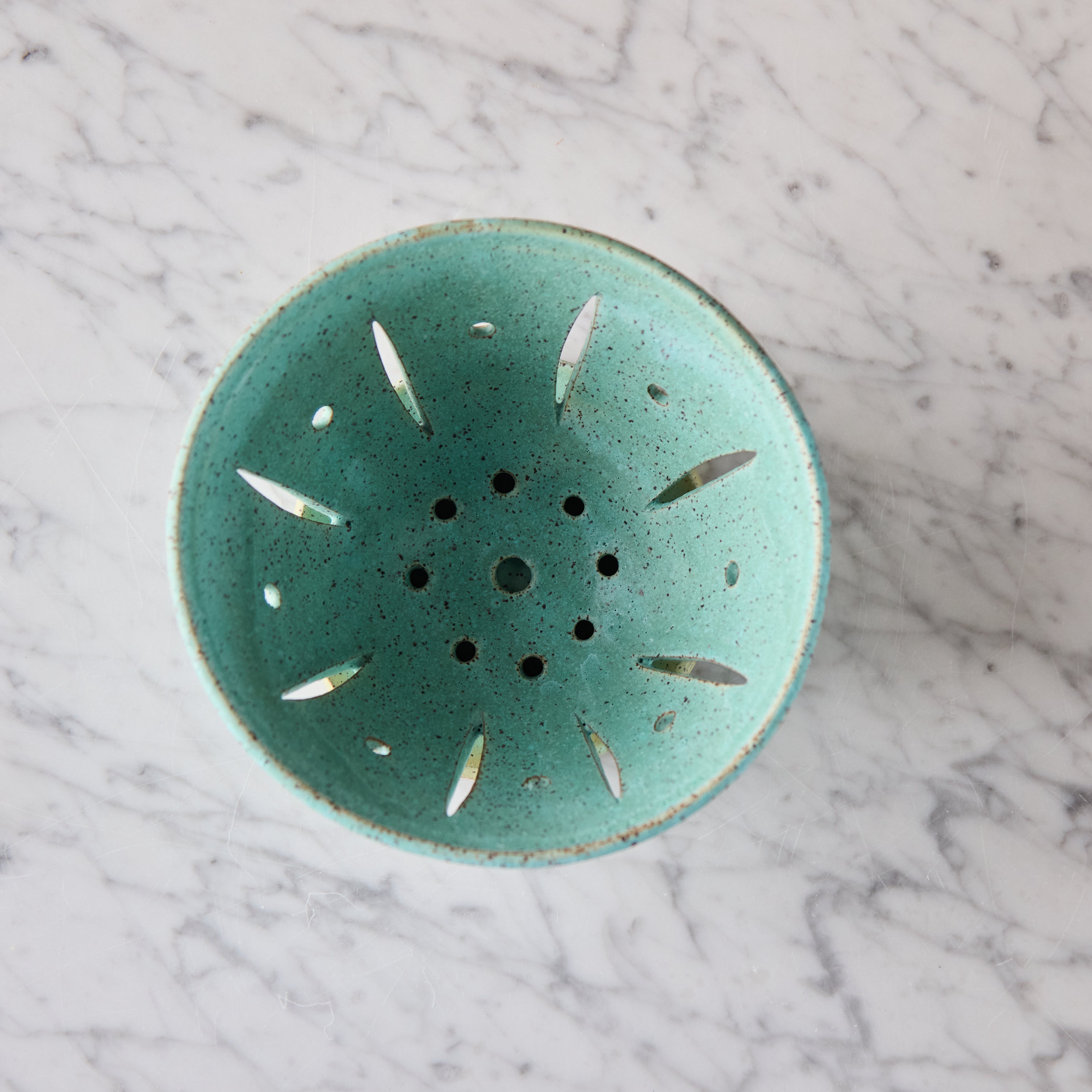 Hand Thrown Berry Bowl, Seafoam Green