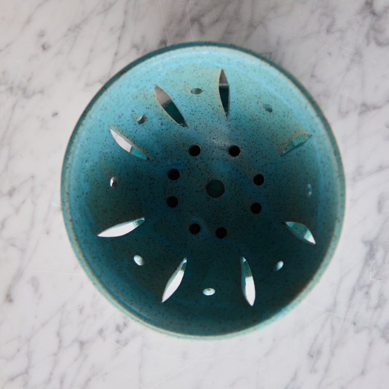 Hand Thrown Berry Bowl, Deep Sea Blue