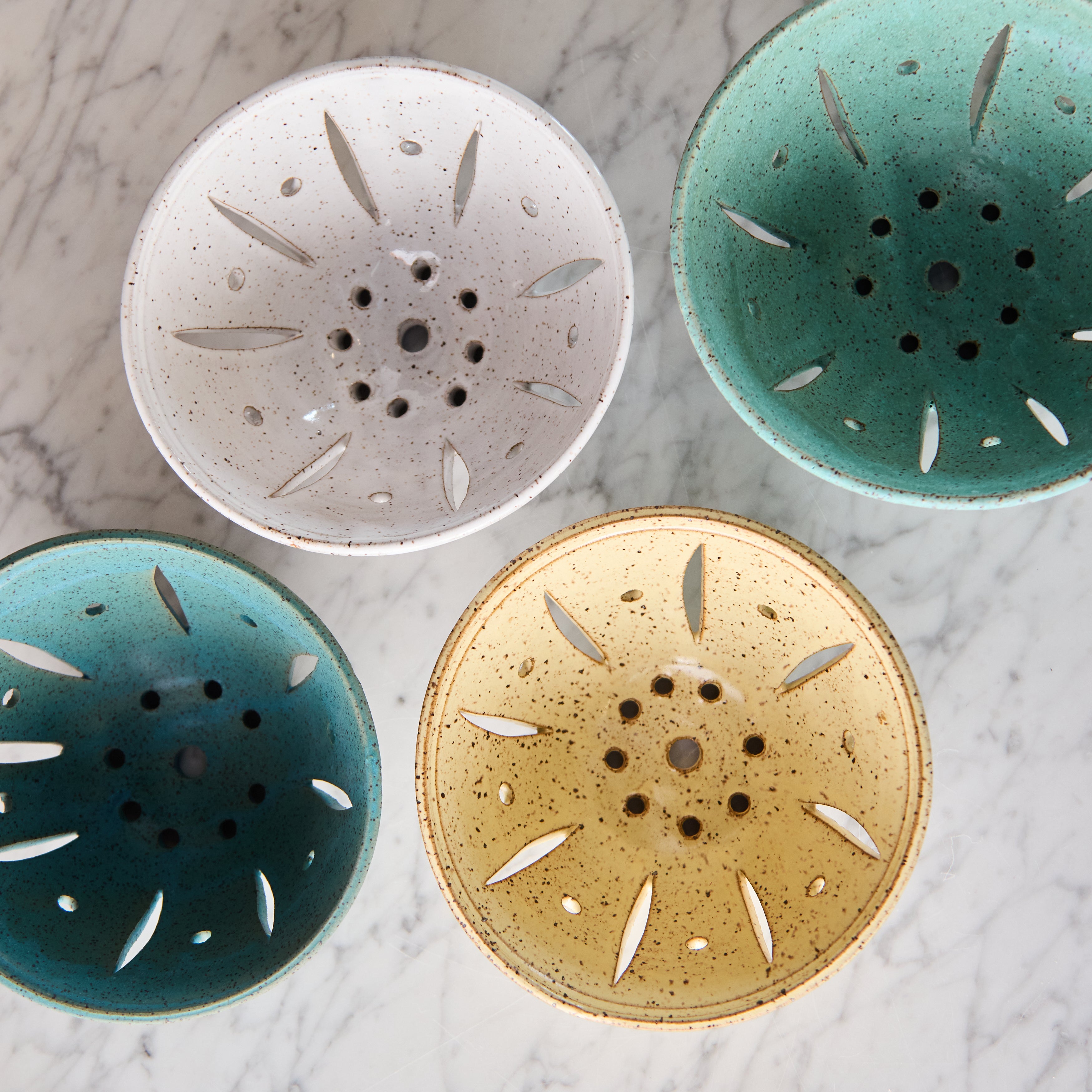 Hand Thrown Berry Bowl, Seafoam Green