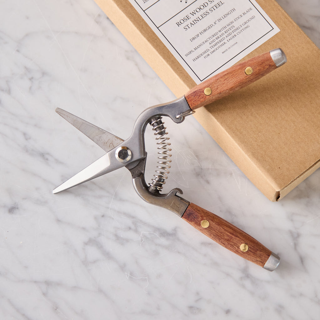 stainless steel garden scissors Rosewood Flower Snips – Reed Smythe & Company