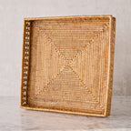 Square Rattan Tray