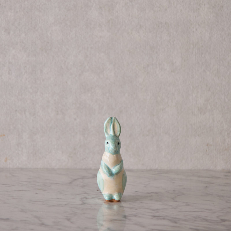 Small Standing Bunny, Light Blue