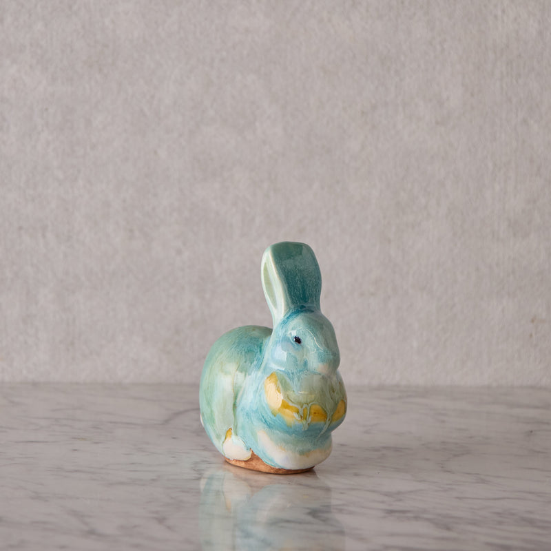 Large Bunny, Sky Blue, Green & Yellow