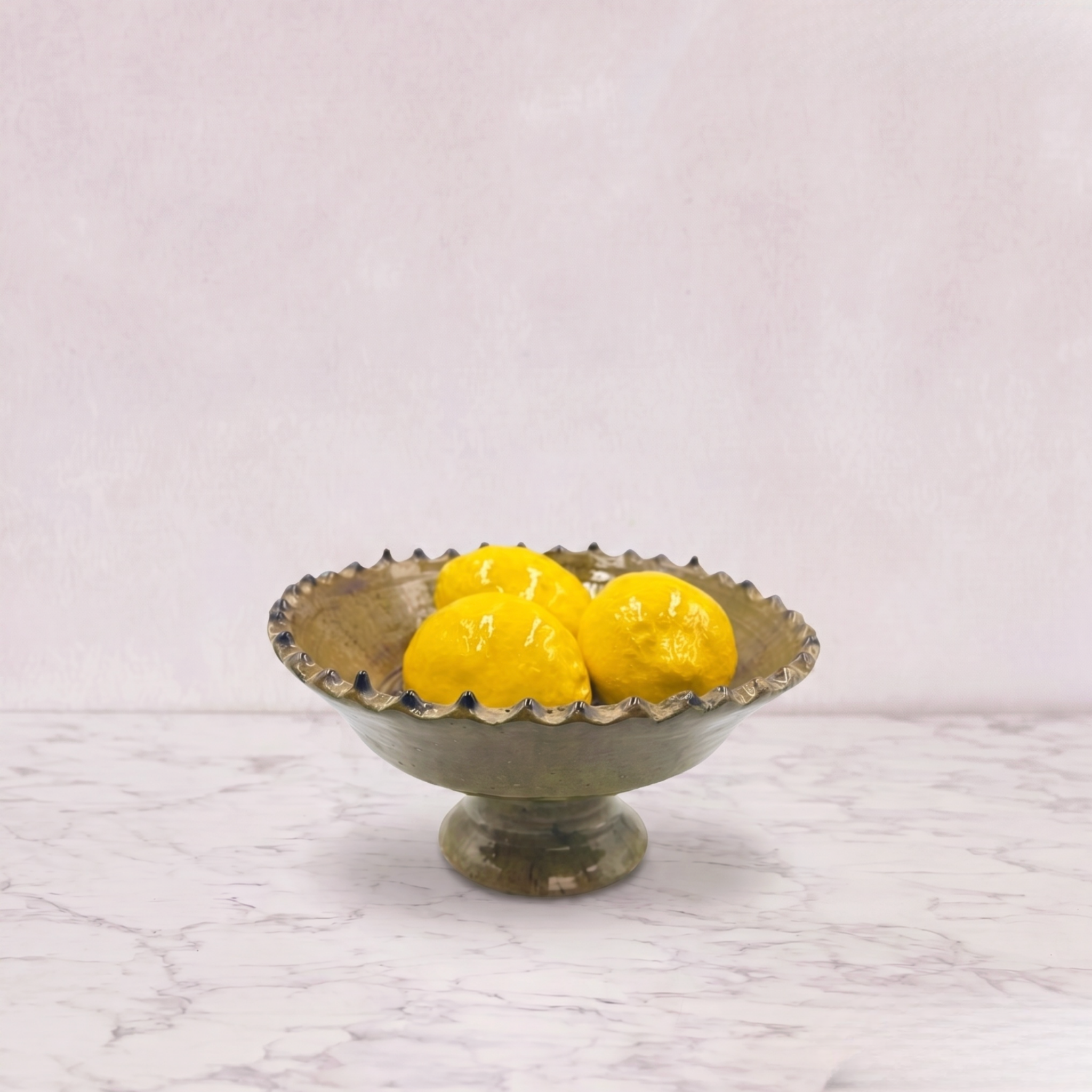 Large Tamegroute Fruit Bowl, Ochre