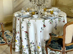 Summerill & Bishop x John Derian Botanical Wildflower Round Linen Tablecloth