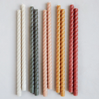 18" Twist Taper Candles, Miel