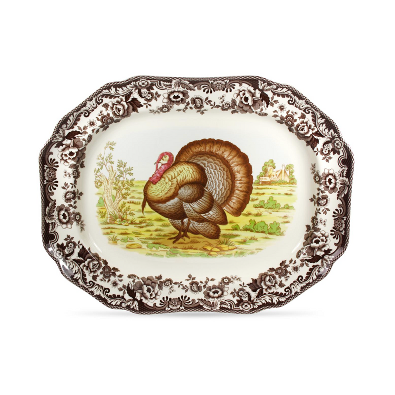 Spode Woodland Platter, Turkey