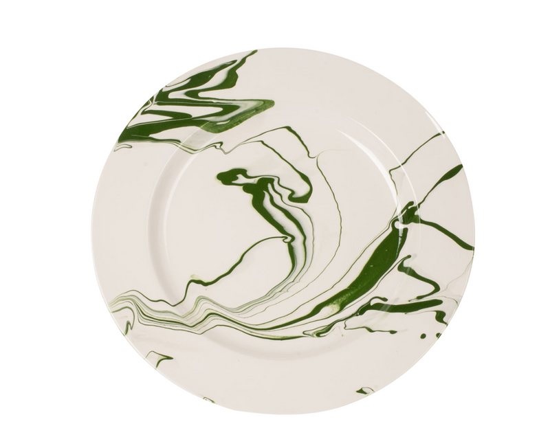 Dark green dinner sales plates