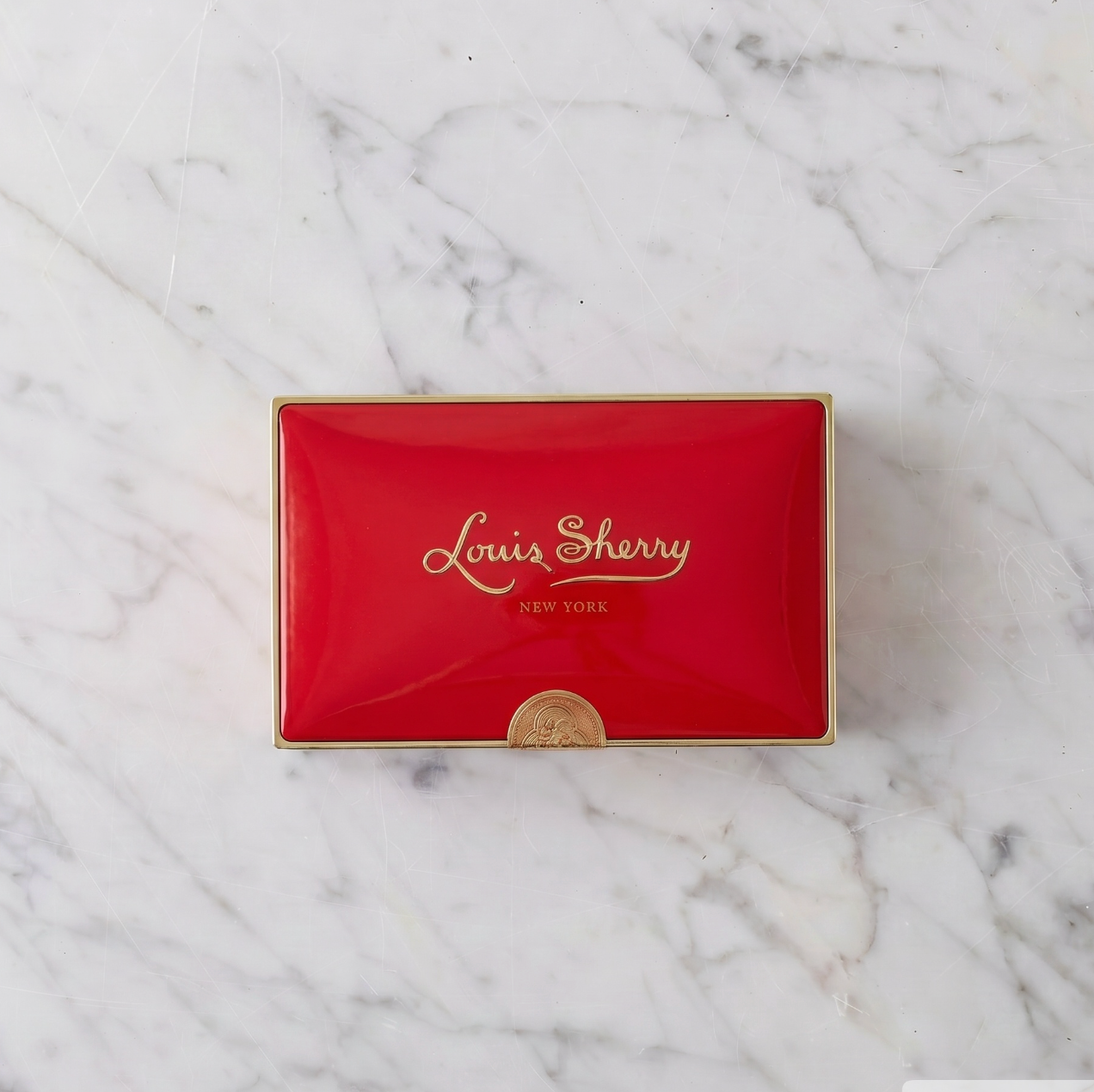 Louis Sherry Box of Twelve Chocolates, Vreeland Red