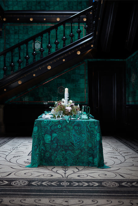 Summerill & Bishop Malachite Linen Napkins