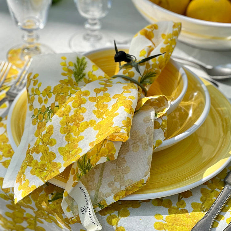 Summerill & Bishop Mimosa Linen Napkin