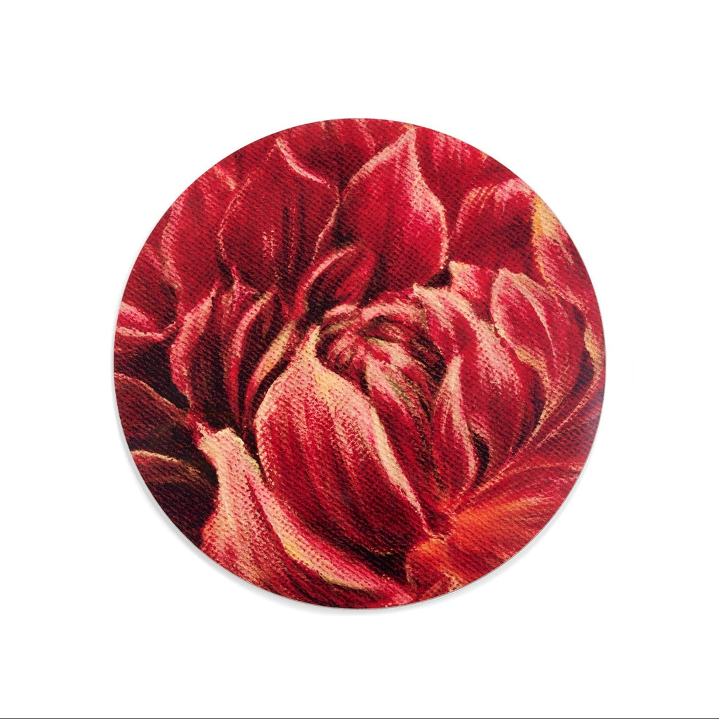 Summerill & Bishop Set of four Dahlia Round Cork-Backed Placemats