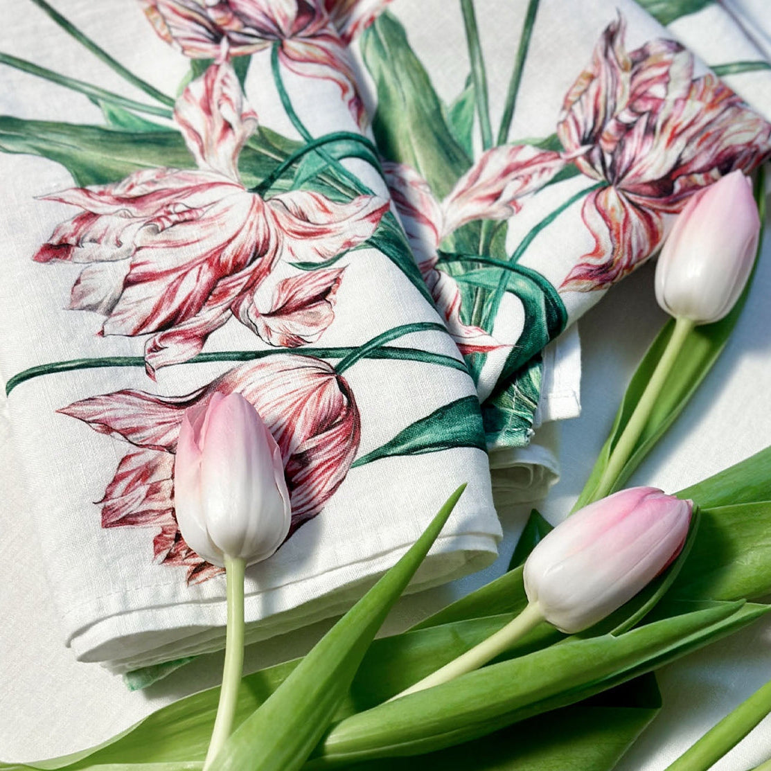 Summerill & Bishop Tulip Linen Napkin