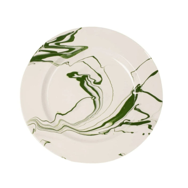 Christopher Spitzmiller Marble Dinner Plate, Dark Green