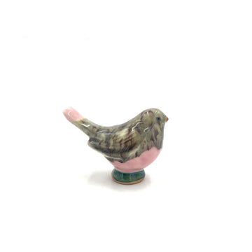 Medium Songbird, Gray & Pink