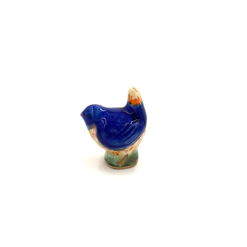 Baby Bird, Dark Blue, Orange