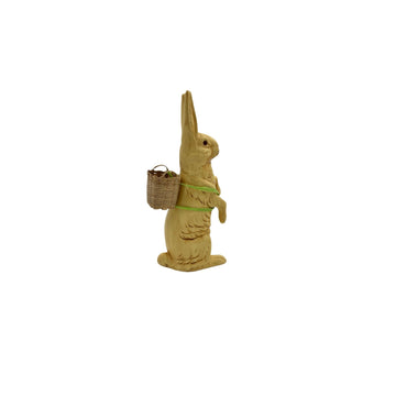 Ino Schaller Papier-Mâché Bunny, Cream Medium with Backpack