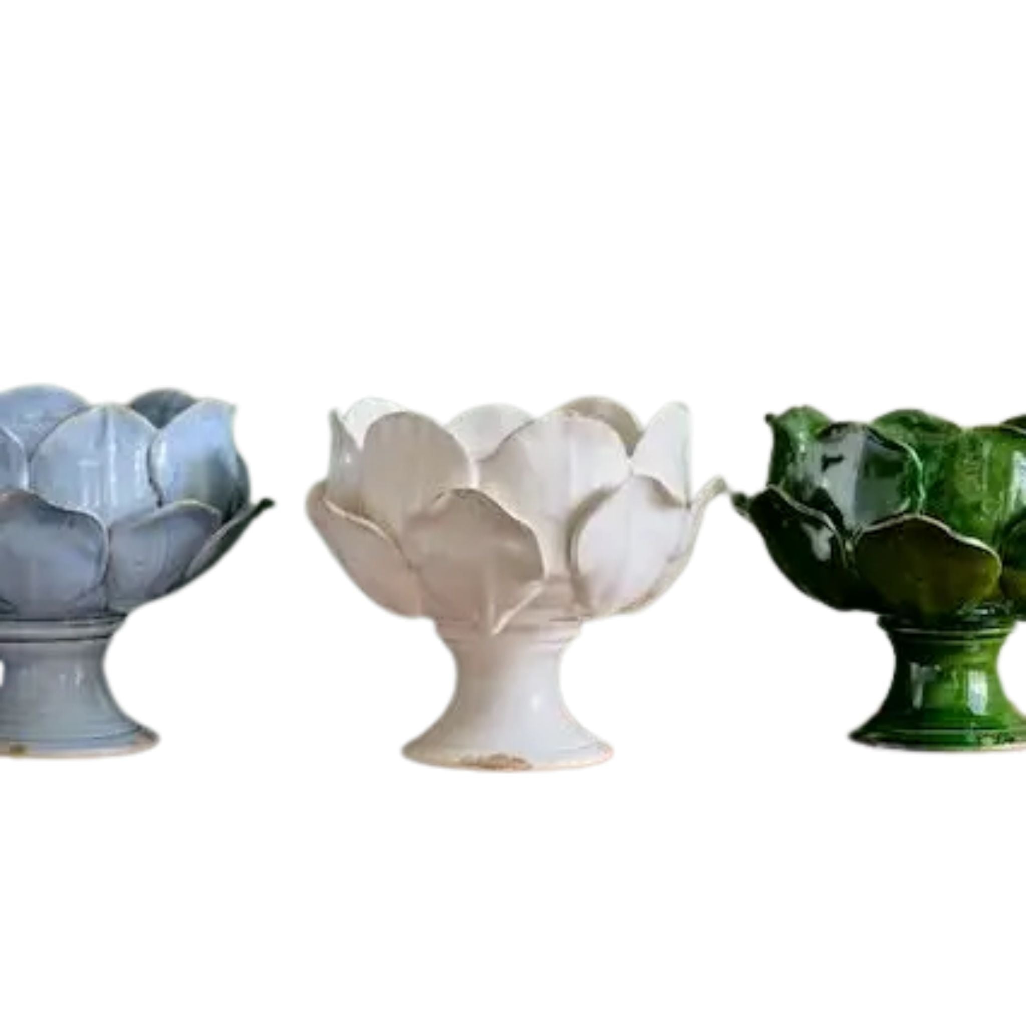 Small Ceramic Petal Vase, White