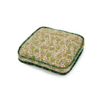 Hand-blocked Pillow in Dapple Sky Fern