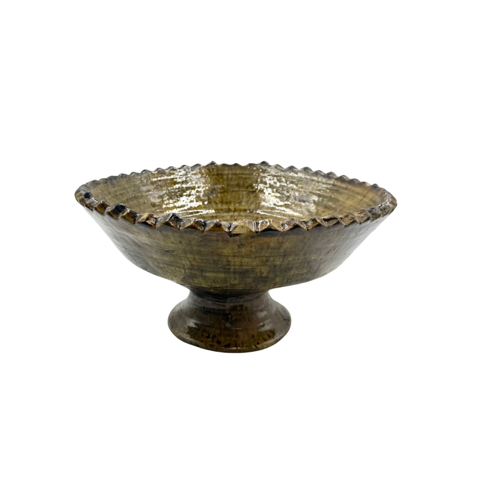 Large Tamegroute Fruit Bowl, Ochre