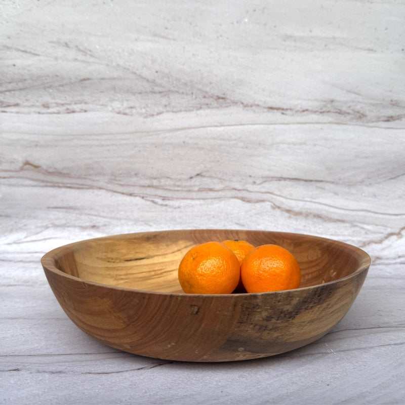 Wooden Salad Bowl in Spalted Maple